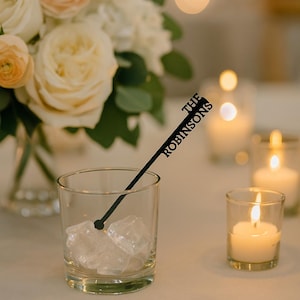 Custom Drink Stirrer, Custom Stir Stick, Wedding & Cocktail Stirrer, Wedding Favors, Personalized Wedding Decor, Engagement Party Decor