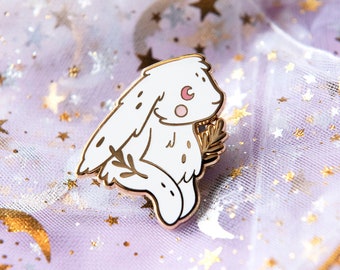 Bunny enamel pin - rabbit pin - cute  enamel pin - Cute Rabbit lover gift