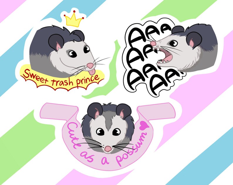 Opossum Stickers image 1