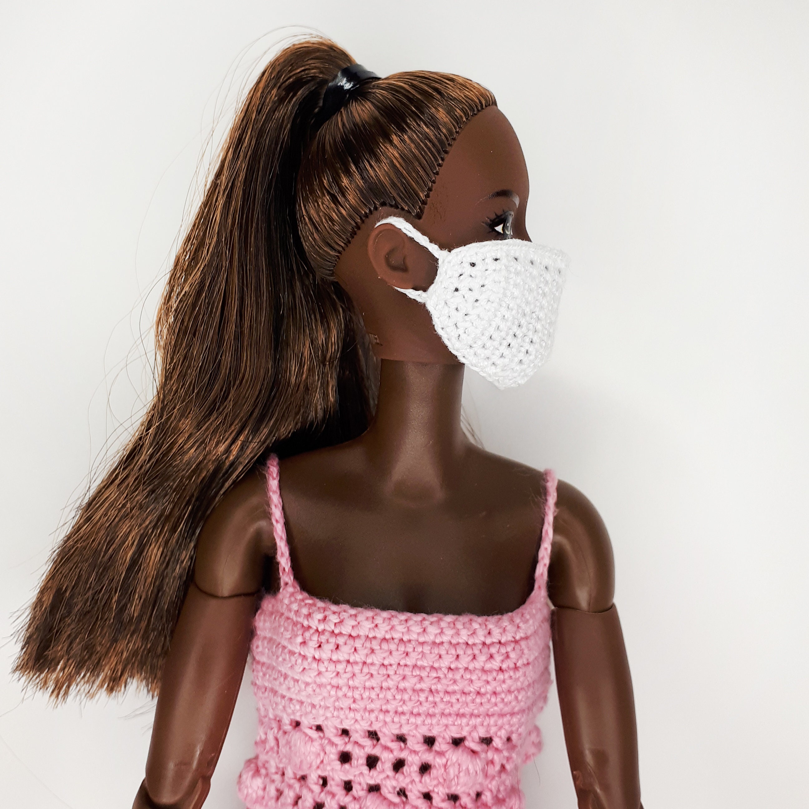 DIY Face mask for Barbie dolls Pattern PDF. DIY miniature Etsy