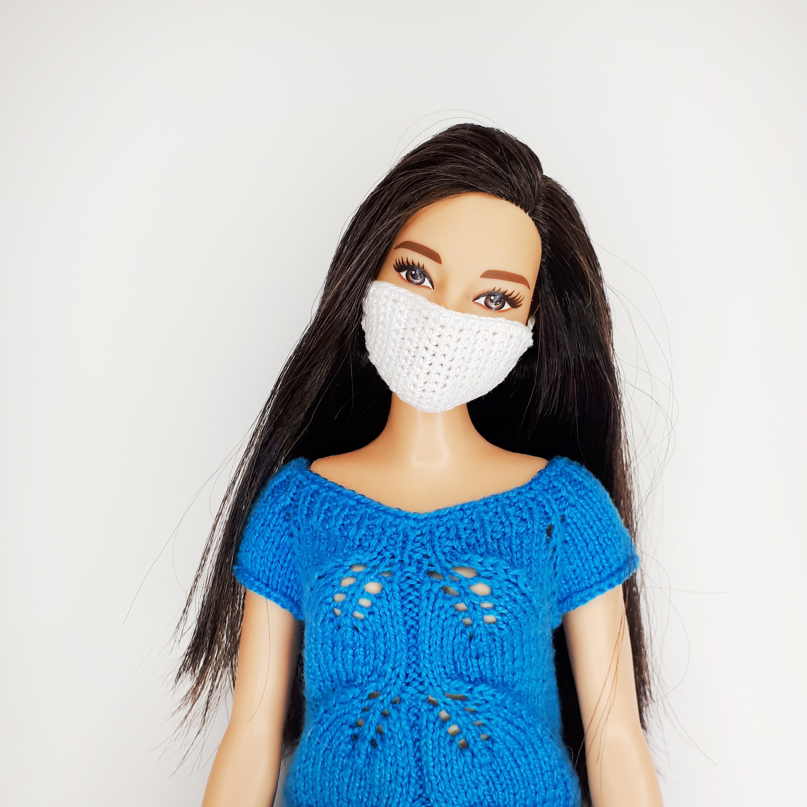 DIY Face mask for Barbie dolls Pattern PDF. DIY miniature Etsy