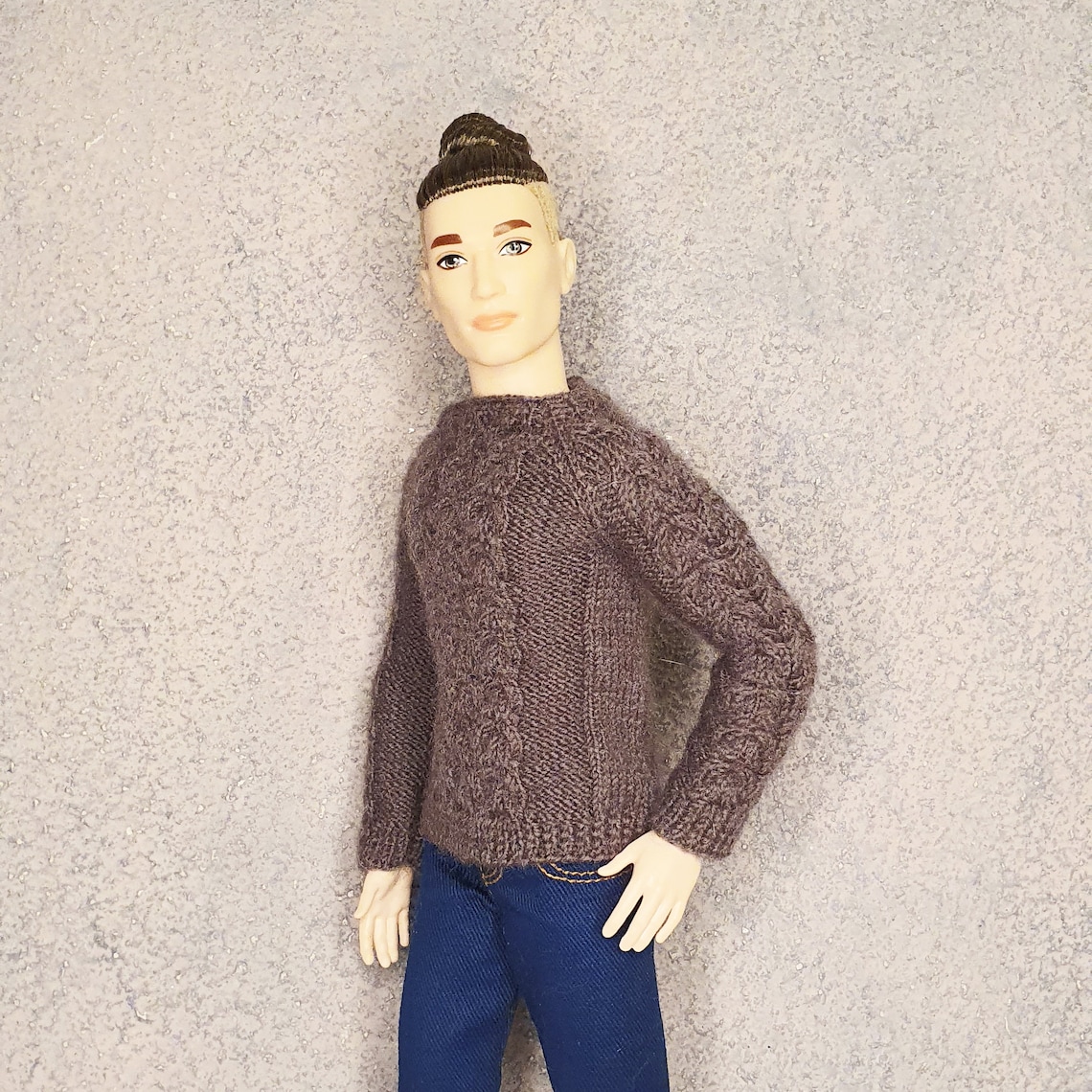 Knitted Ken sweater PDF PATTERN Tutorial doll clothes sweater Etsy