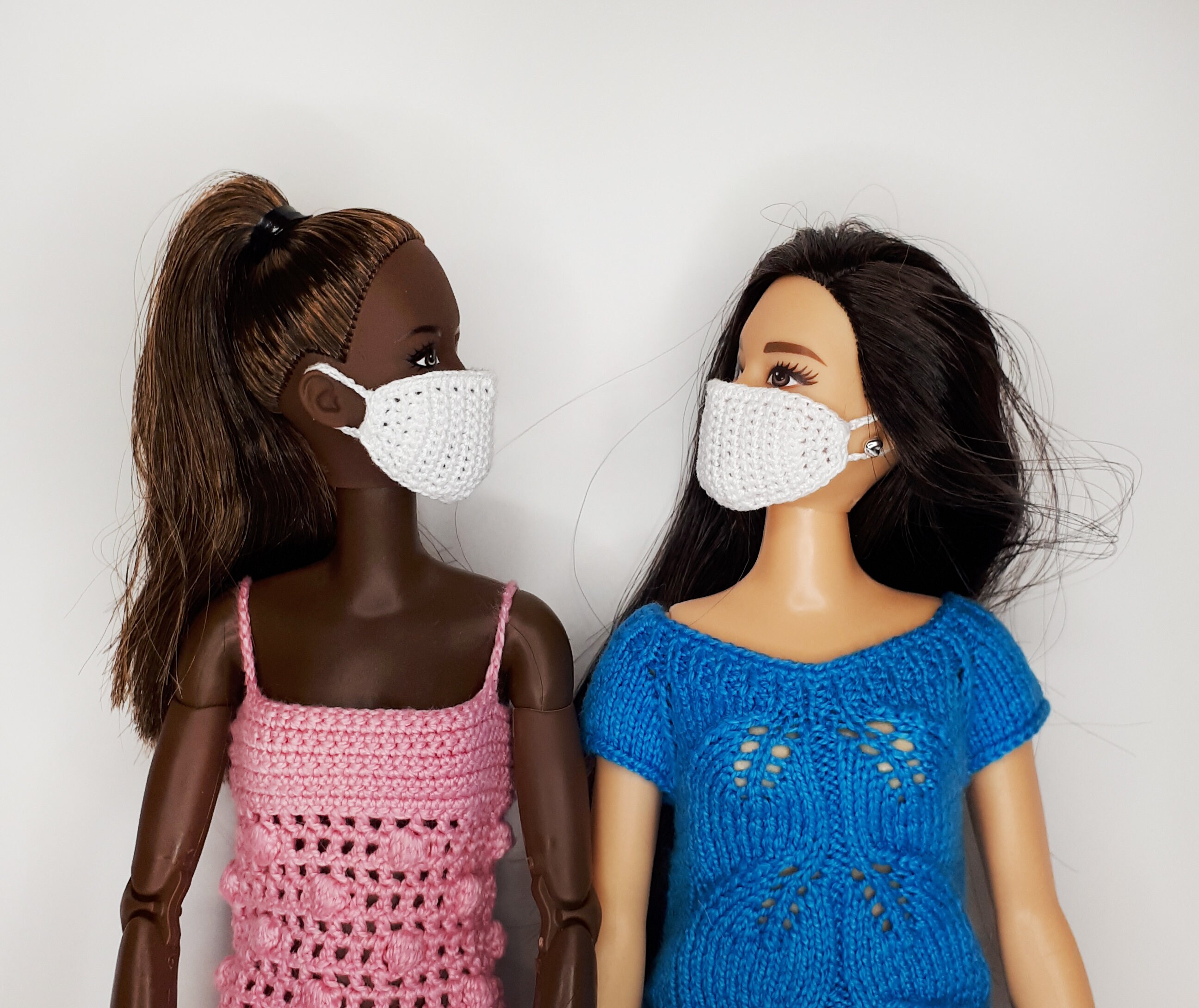 DIY Face mask for Barbie dolls Pattern PDF. DIY miniature Etsy