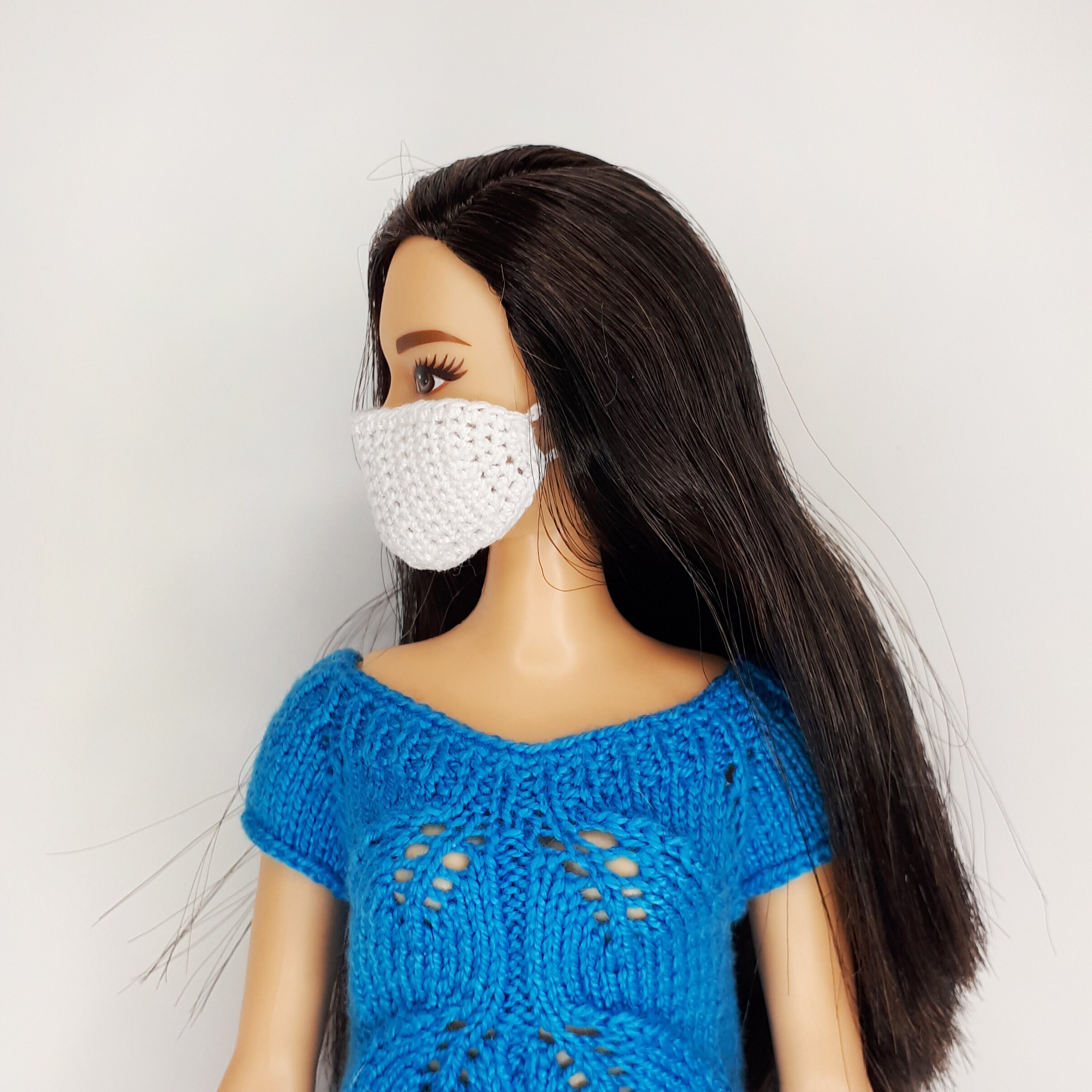 DIY Face mask for Barbie dolls Pattern PDF. DIY miniature Etsy