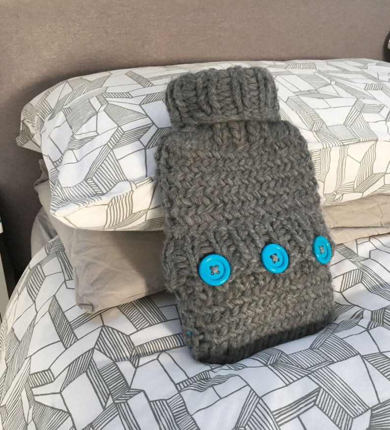 Hot Water Bottle Cover KNITTING PATTERN Chunky Knit Warm Etsy