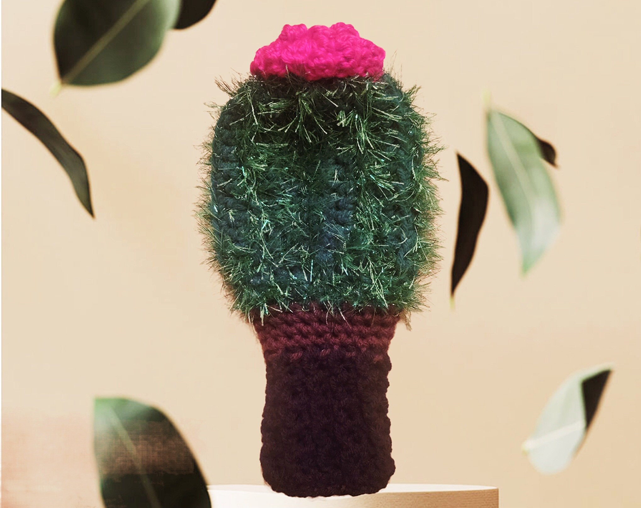 Allthatissimple Crocheted Cactus Golf Driver Head Cover, Novelty
