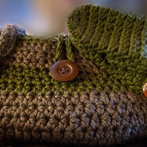 Handmade-Crocheted Boho Bag/ Purse and Mitten set~Free Shipping!