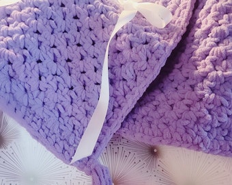 Allthatissimple Handmade-Crocheted Extra Bulky and Super Soft Lap or Baby Blanket-this includes free shipping!