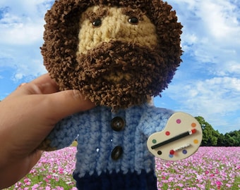 Happy Little Golfer, Allthatissimple Handmade-Crocheted Golf Driver Head Cover. Amazing Gift or for yourself for that Golf lover. Free Ship!