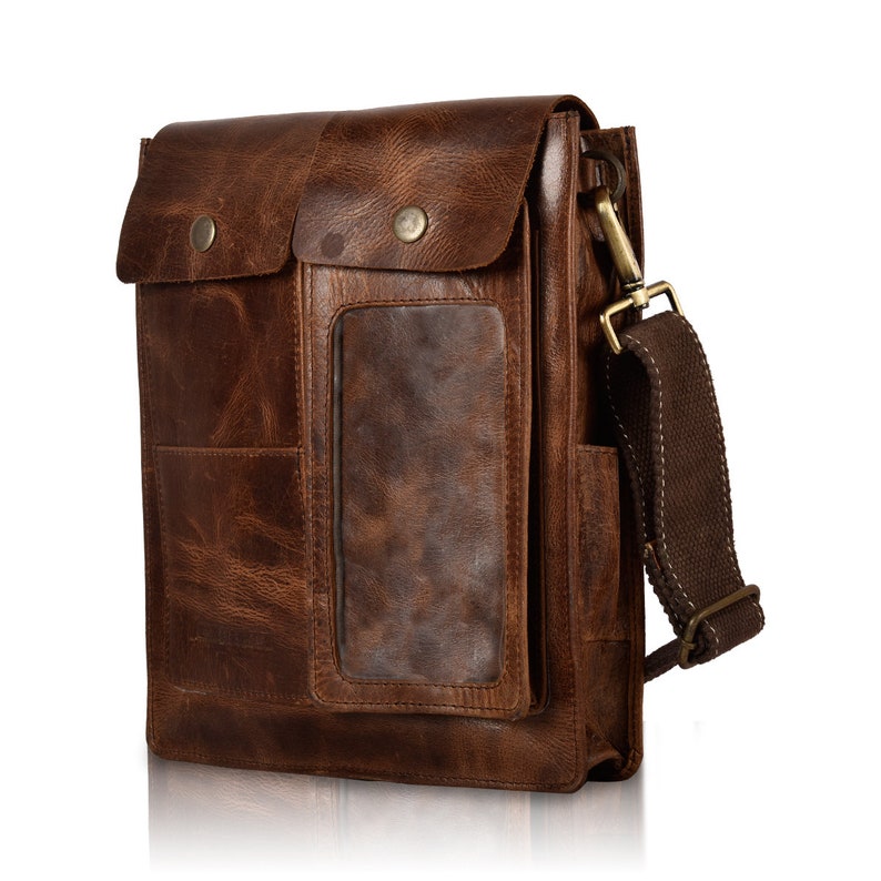 Motorcycle Tank Brown Leather Sling Bag Etsy