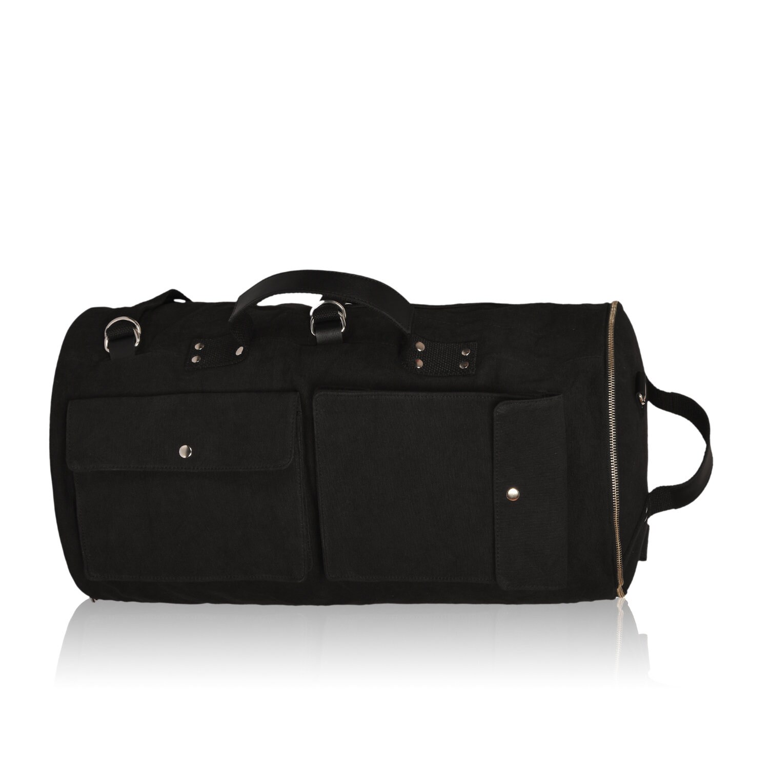 mens leather gym duffle bag