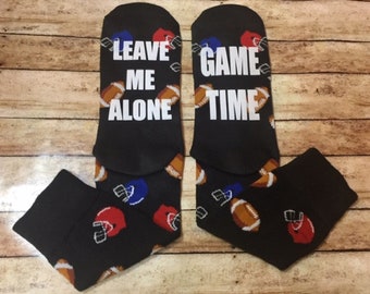 GAME TIME SOCKS, Boyfriend Christmas Gift, Gift for Dad, Boyfriend Stocking Stuffer, Husband Stocking Stuffer, Football Socks