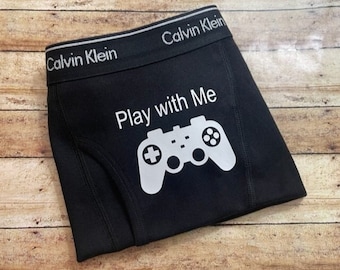 Personalized Boxer Briefs, Gift for Video Game Lover, Gift for Gamer, Personalized gift for Gamers, Sexy Boxer Briefs, Cotton Anniversary