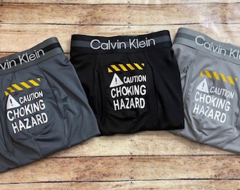 Funny 'Choking Hazard' Boxer Briefs – Gag Gift Underwear CK Varsity