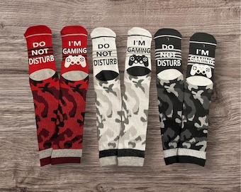 Boys Video Game Socks: Do Not Disturb, Gamer Gift