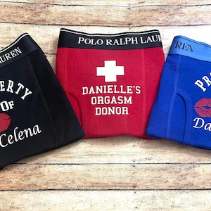 PERSONALIZED Boxers, Cotton Anniversary Gift, Anniversary Gift for boyfriend, Personalized Personalized Boyfriend Valentines Boxers, RL