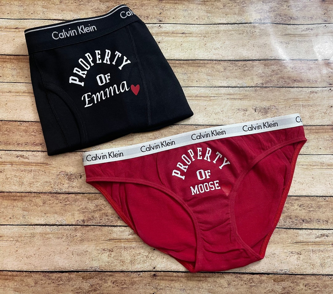 Couples Underwear Set, Couples Anniversary Gift, DILF, MILF, Cotton  Anniversary Gift, 2nd Anniversary Gift, Couples Valentines Gift, Classic 