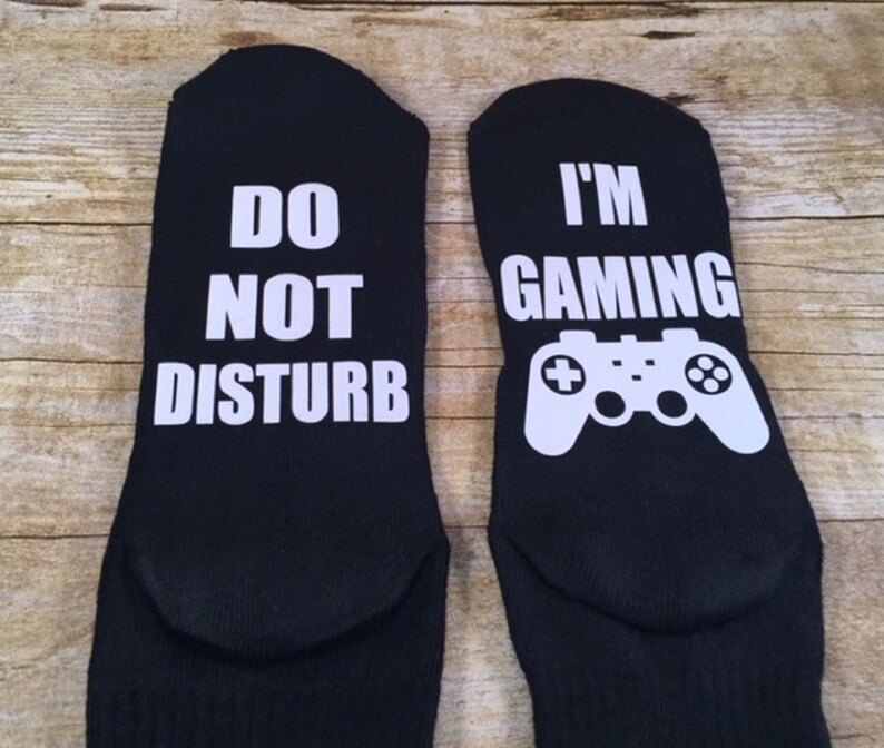 Video Game Socks Do Not Disturb I'm Gaming Gift for Etsy