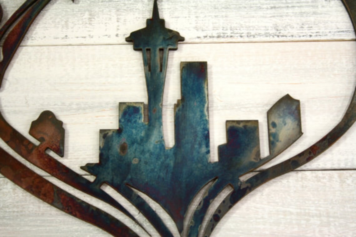 Seattle Seahawks Metal wall art 12th Man Love Seattle Etsy