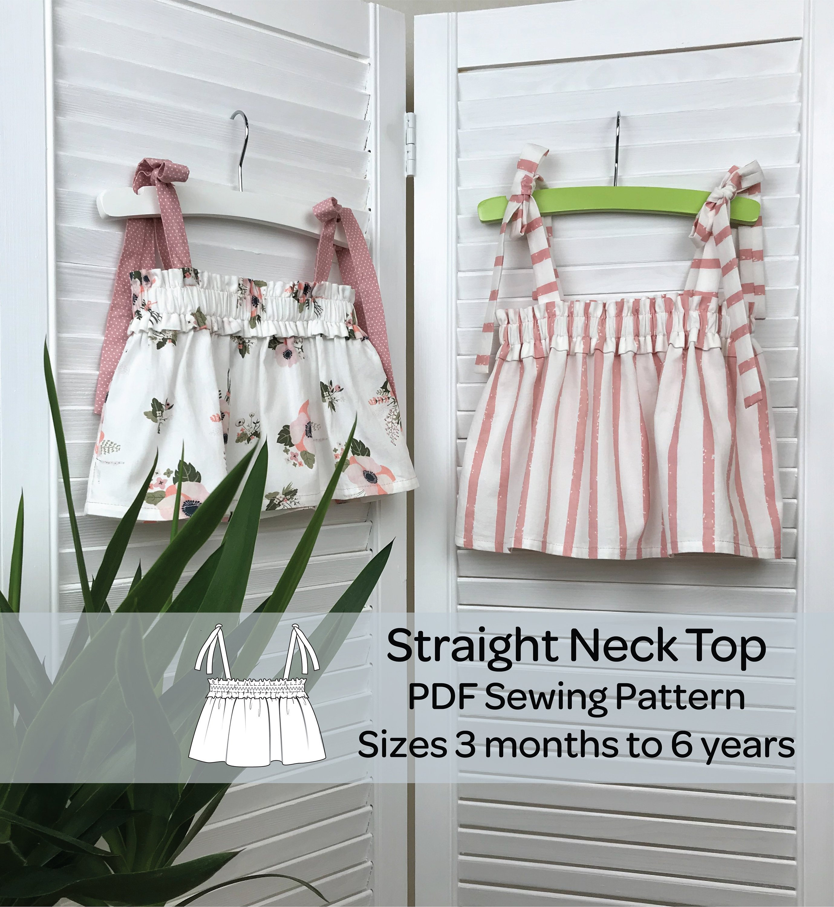 Baby Kids Top sewing PDF pattern Girls Top pattern Baby Etsy