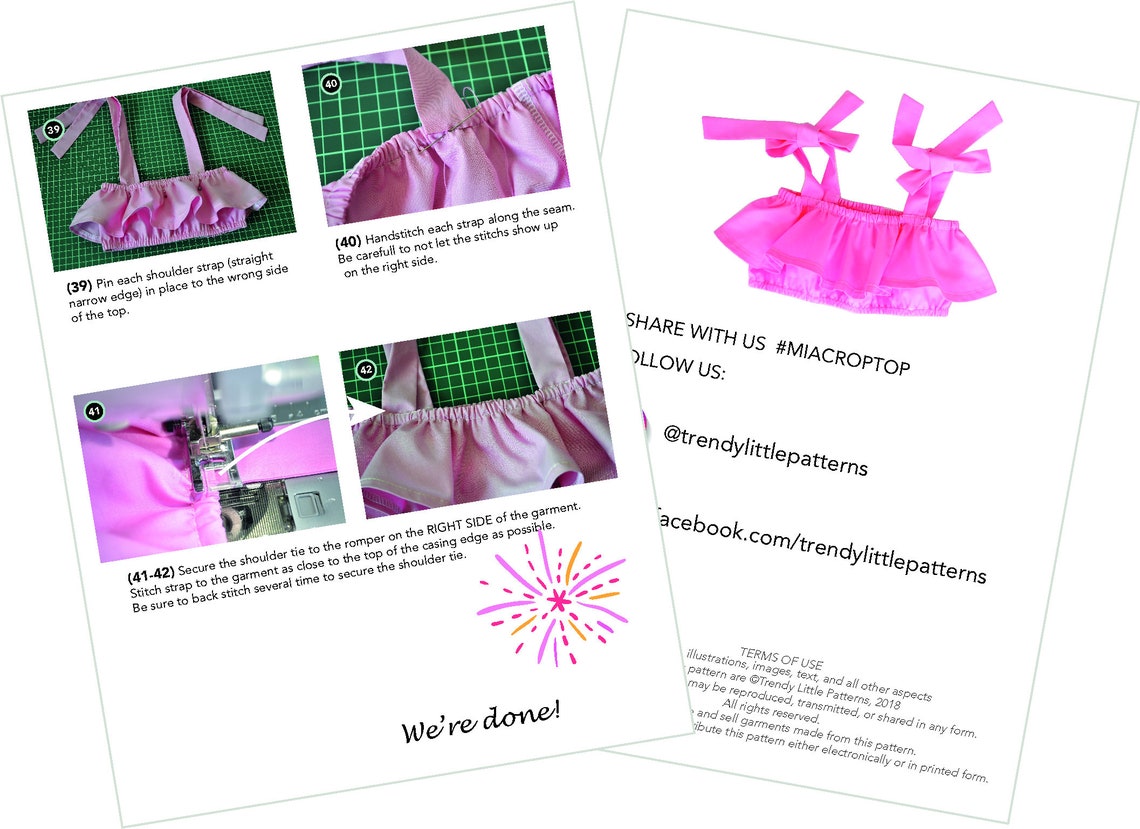 Baby Girls Top pattern Girls Crop Top pattern Ruffle Top Etsy