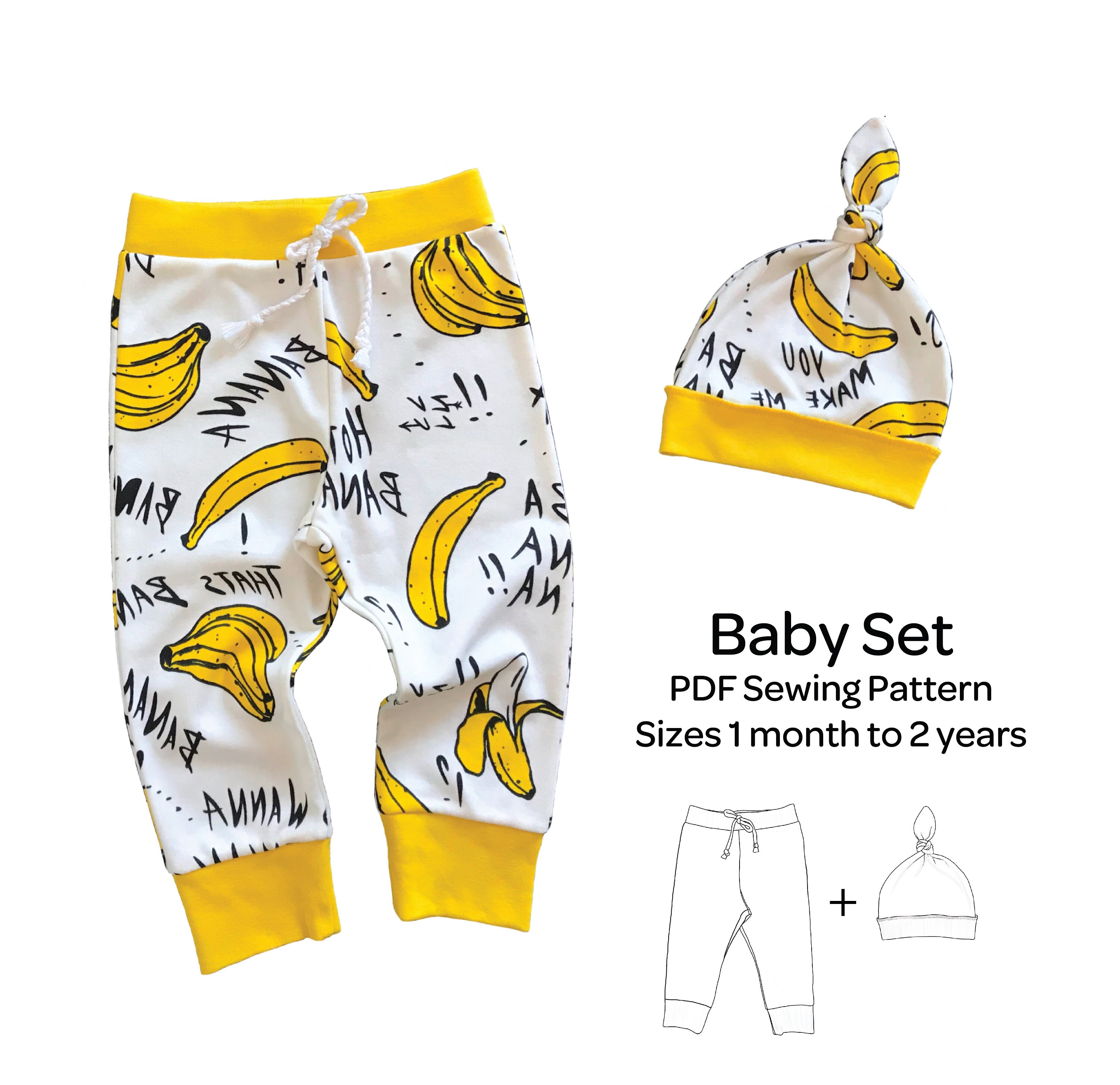 Newborn Pants Sewing Pattern Pdf Baby Hat Sewing Pattern | Etsy