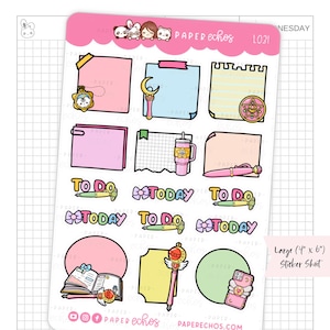 Moon Power / Luna / Prisma / Etichetta / Penna stilografica e inchiostro / Kawaii / Adesivi per planner funzionali con personaggi carini / L031