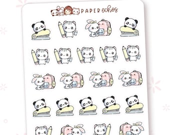 Stationaries / Notebook / Writing Stationery Lover Deco Character Planner Stickers / R160