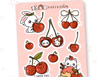 Cherry / Berry Fruit / Decorative Planner Stickers / R166