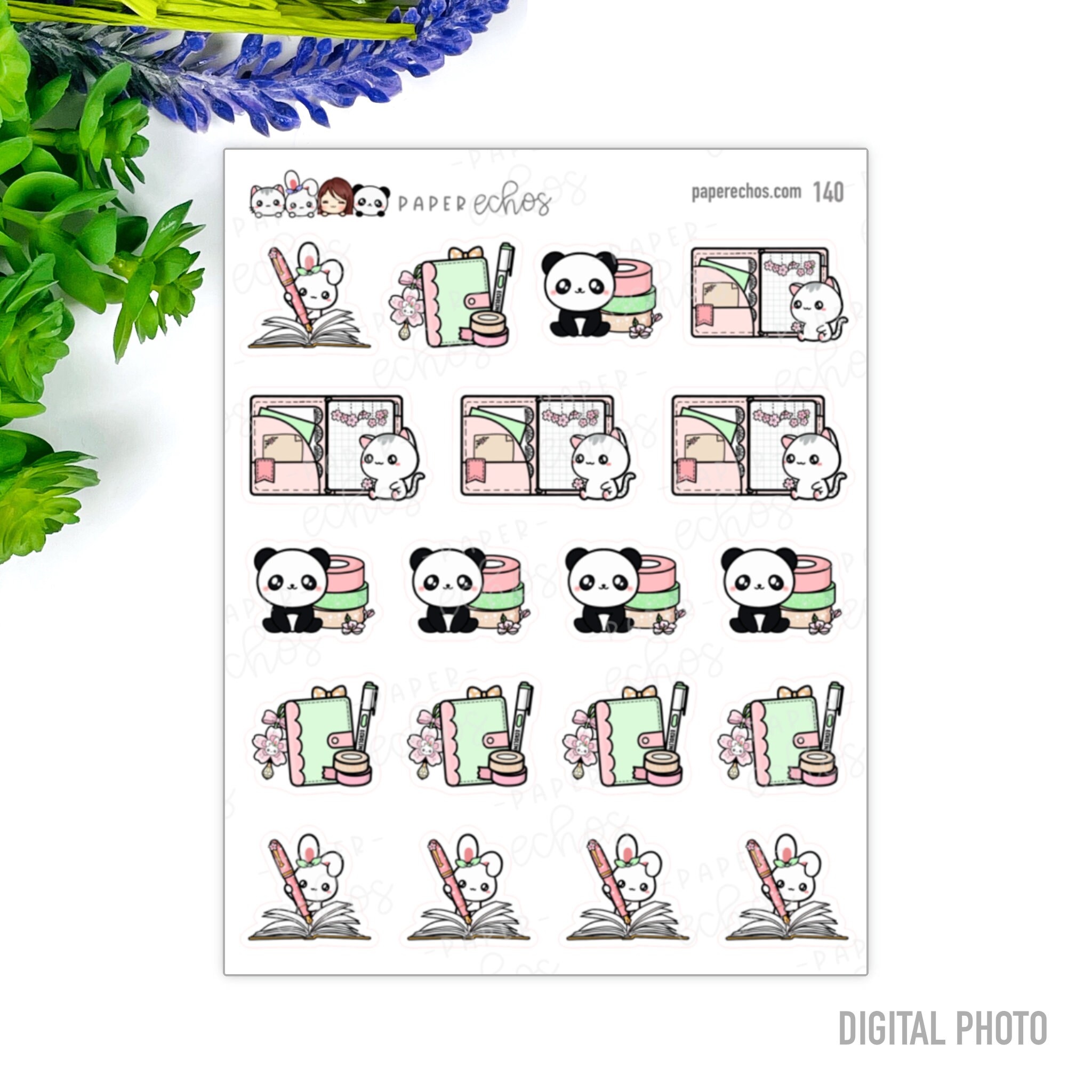 Planning Cherry Blossom / Sakura / Planner and Washi Tapes / Character ...