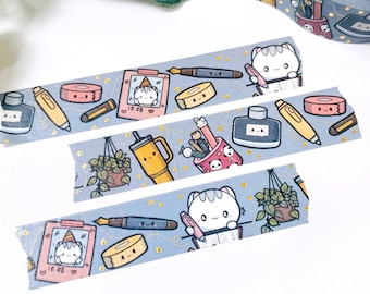 Finding Peace / Journaling Planning / Me Time 15mm Wide / Champagne Gold  Foiled Washi Tape / WA006