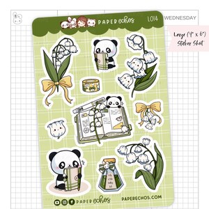 Maiglöckchen / Briefpapier / Floral Sticker / Füllfederhalter & Tinte / Planing Time / Kawaii / Deko Planner Sticker / L014