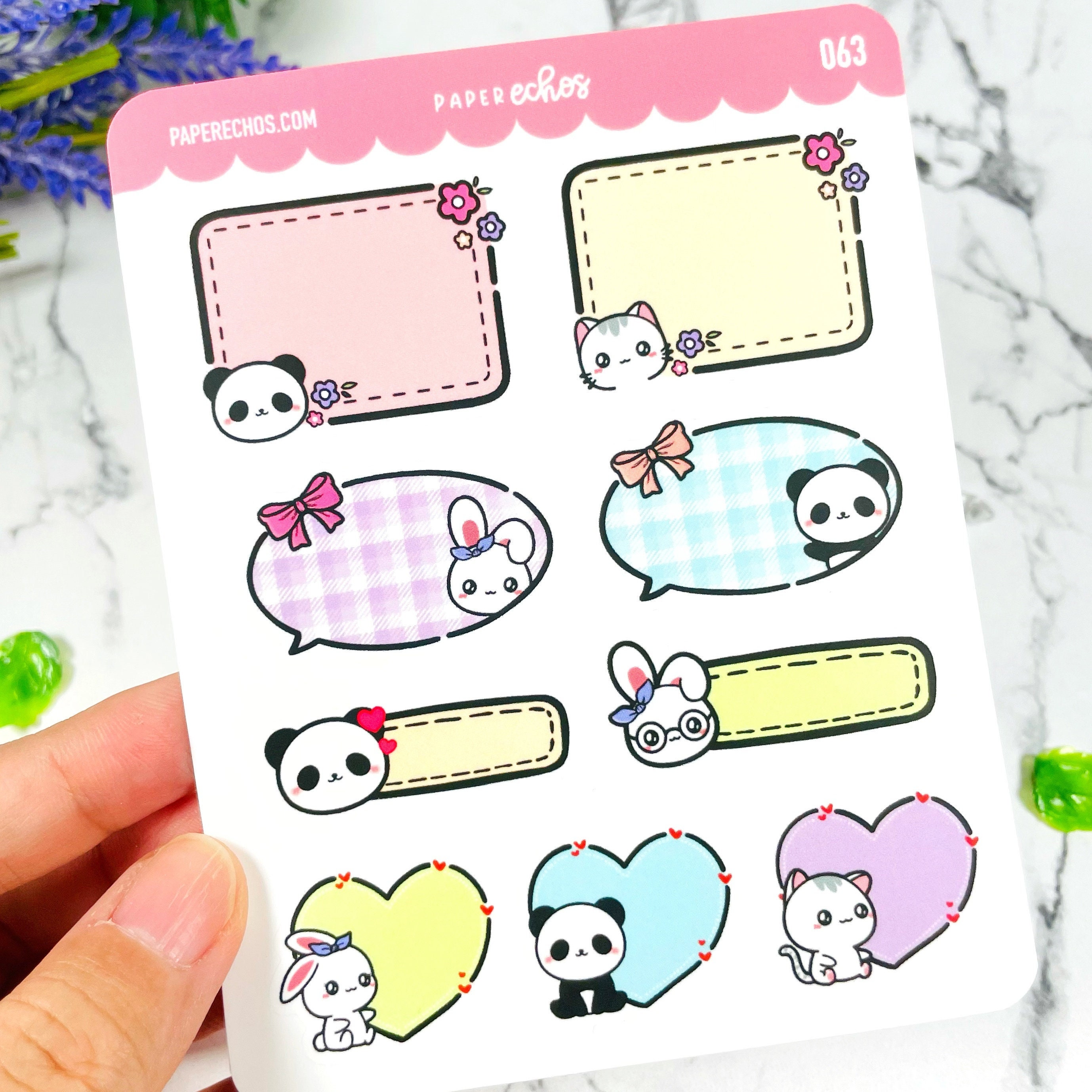 PASTEL RAINBOW 1/2 BOXES - HAND DRAWN PLANNER STICKERS - FS014 –  NERDYPAPERCO