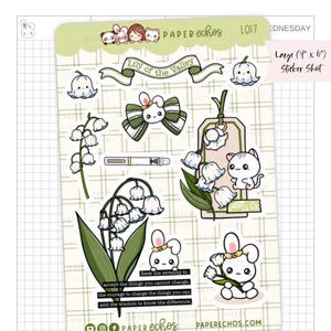Maiglöckchen / Briefpapier / Floral Sticker / Füllfederhalter & Tinte / Planing Time / Kawaii / Deko Planner Sticker / L017