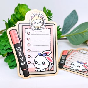 Articoli di pianificazione / Cartoncino di pianificazione / Penne stilografiche / Penne carine Personaggio carino Kawaii / Adesivo fustellato in vinile olografico / D024