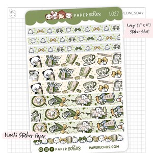 Maiglöckchen / Briefpapier / Blumen Aufkleber / Washi Stripes Aufkleber / Washi Papier / Kawaii / Charakter Sticker / L022