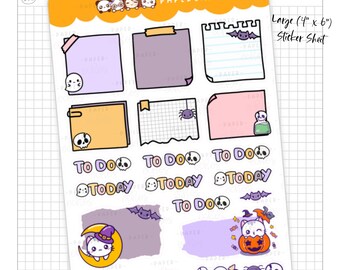 Halloween / Wizard / Pumpkin / Trick or Treat/ Character Journaling Functional Planner Stickers / L026