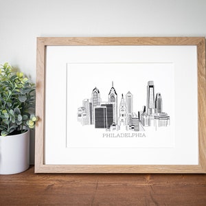 Philadelphia Skyline | Philadelphia Kunstwerk | Philly Druck | Philadelphia Poster | Kunstdruck | Wandkunst | Einweihungsgeschenk