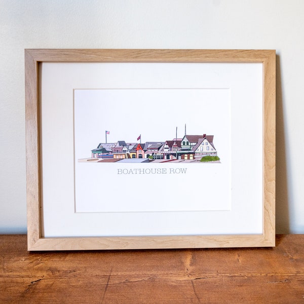 Boathouse Row |  Philadelphia Art Print | Philly Art | Philly Wall Decor | Art Print | Philadelphia Gift