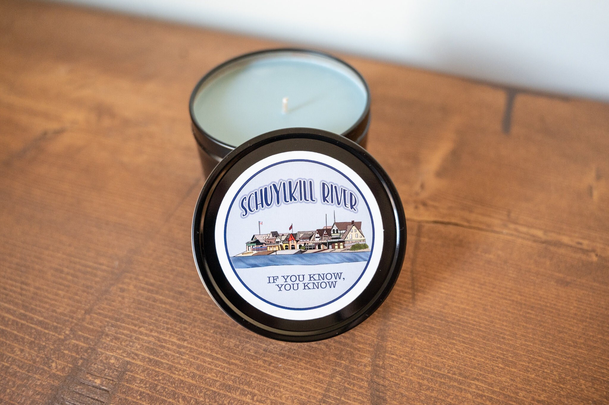 Schuylkill Candle | Philly Candle | Handmade Soy Candle | Soy Candle | Philadelphia Gift | Philadelphia Candle | Boat House Row