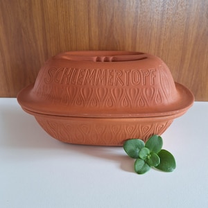Vintage Terracotta Schlemmertopf Roaster Baker - Scheurich Keramik 832
