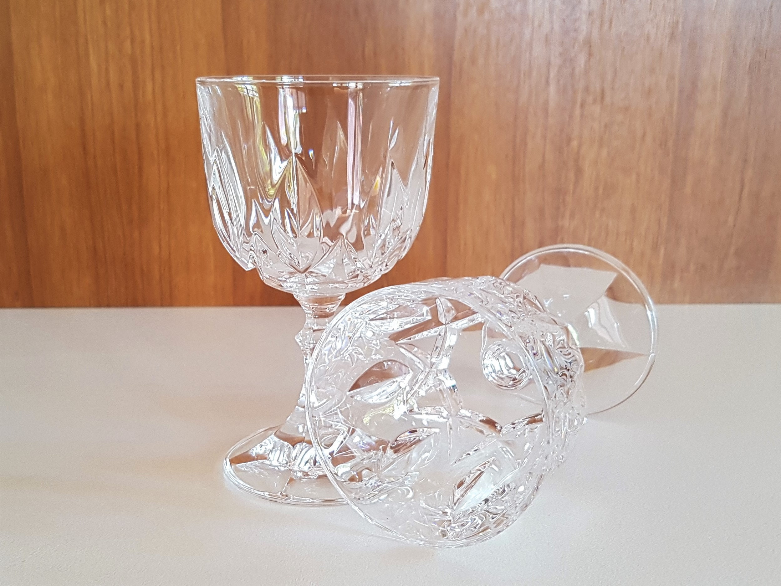 Vintage Set of 6 RCR Crystal Wine Glasses / RCR Ambassador Wine Glass / RCR  Crystal Glass Set / Royal Crystal Rock Glasses -  Denmark