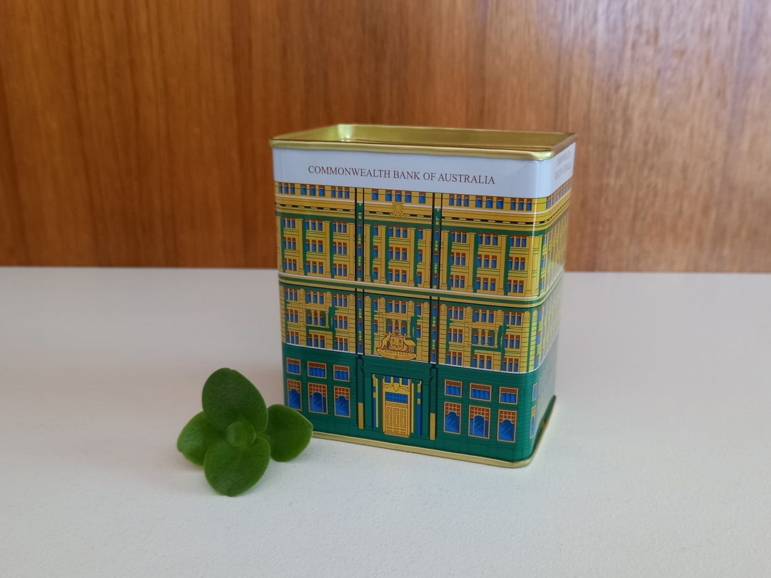 Vintage Commonwealth Bank Money Box / Metal Money Box / Etsy