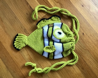 Drawstring Fish Purse