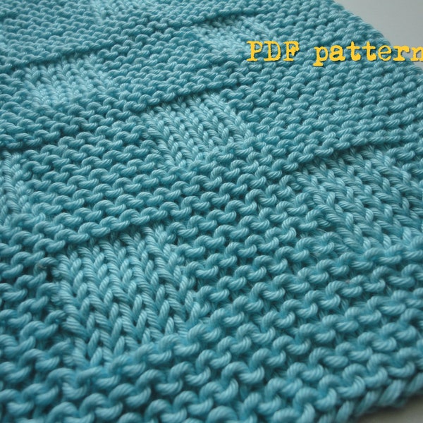 Easy Quick Knit Baby Blanket Throw PDF Pattern