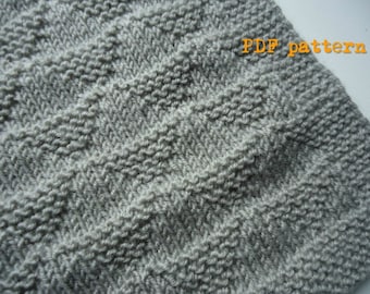 Stricken Baby Decke MUSTER, Anfänger Decke Strickmuster, Baby Afghan Muster, EASY Anfänger stricken Baby Decke