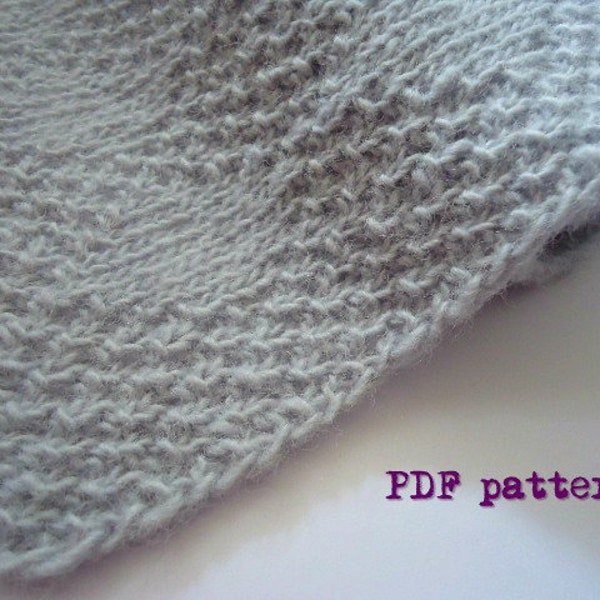 Beginner Knitting Pattern / Quick Knit Blanket / Easy Knitting / Reversible Blanket