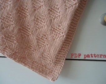 Easy & Quick Knit Baby Blanket Pattern/Knit Baby Afghan DIY