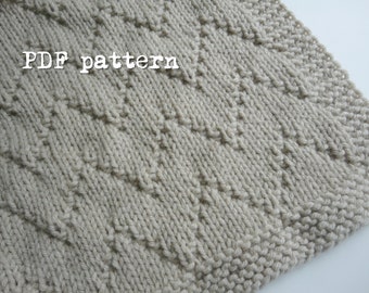 Easy & Quick Knit Afghan Throw Blanket PDF Pattern