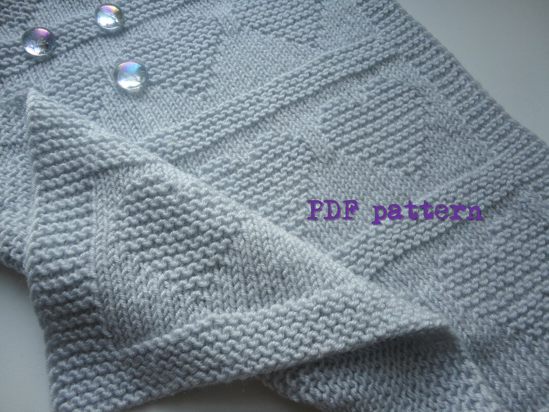 Easy Knit Heart Baby Blanket PDF Pattern - Etsy New Zealand